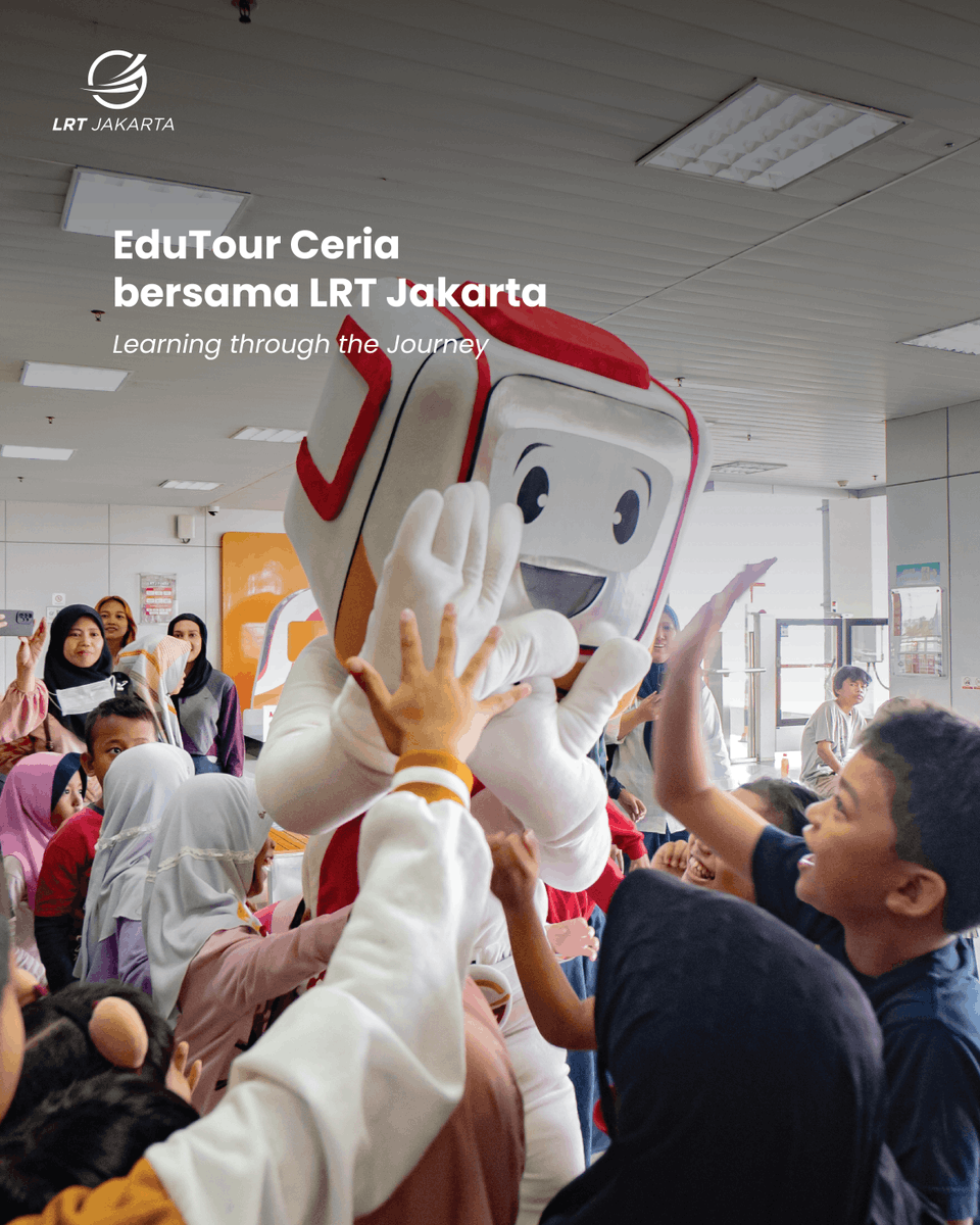 lrtjkt's tweet image. EduTour LRT Jakarta🚆🥳 
Siapa bilang belajar harus selalu di kelas? 
Yuk, belajar bersama LRT Jakarta!

EduTour ini terbuka untuk seluruh pelajar di Indonesia, lho! Mulai dari jenjang PAUD (Pendidikan Anak Usia Dini) hingga Universitas🤩

#NaikLRTJ #LRTJ #DKIJakarta