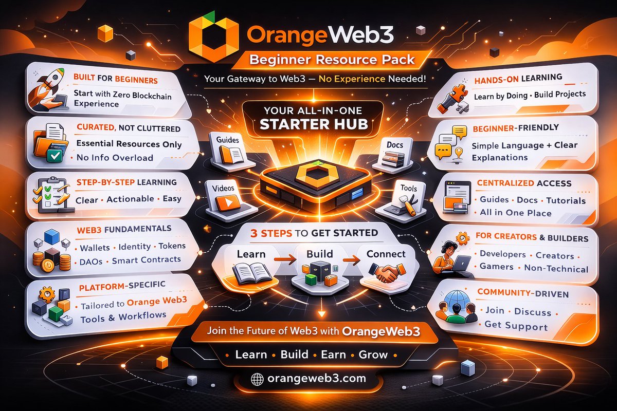 New to Web3? Start here.
<a href="/orange_web3/">Orange Web3</a> is your all-in-one starter hub, no experience needed.
• Step-by-step guides
• Web3 fundamentals, simplified
• Hands-on learning with real tools
• Built for creators, builders &amp; curious minds

Learn. Build. Connect
orangeweb3.com