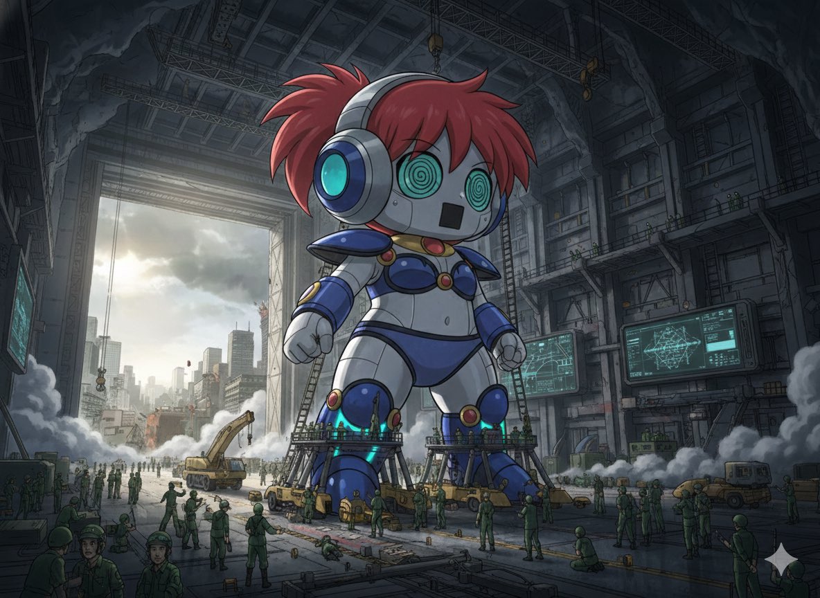 プロトタイプ·メカよーこﾀﾝ
↓
メカよーこﾀﾝ·零号機
↓
メカよーこﾀﾝ·初号機