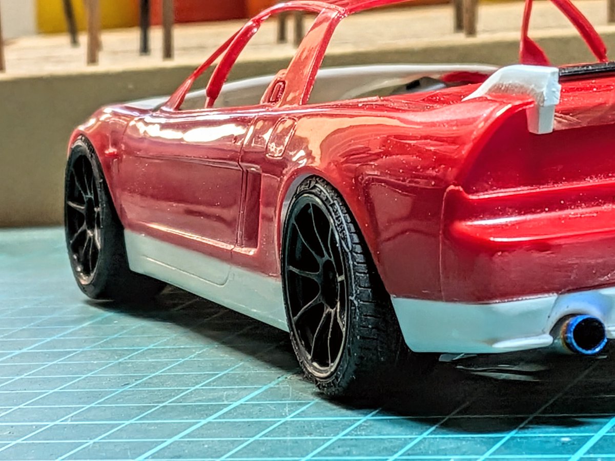 タミヤ×フジミ ホンダNSX-R(NA2) 足回り調整、セッティングです。車高