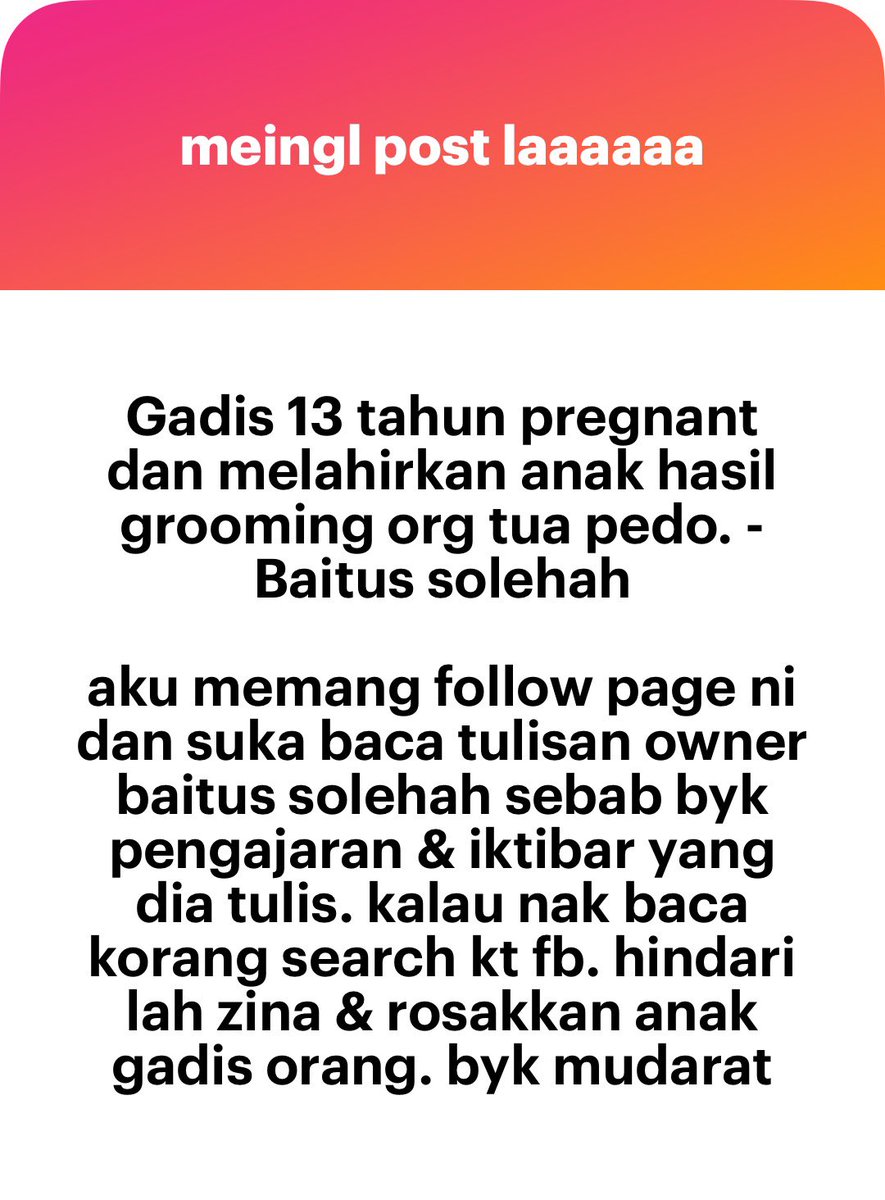 meinmokhtar's tweet photo. Seram huhu https://t.co/sI54jVLMVJ