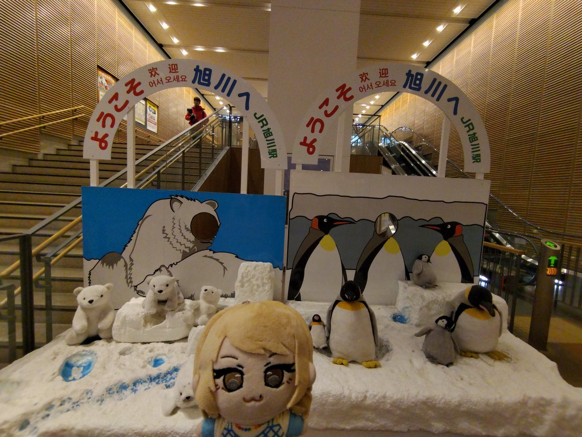 りこぬいと巡る旭川駅 #りこのトリコ #りこぬい #佐々木李子