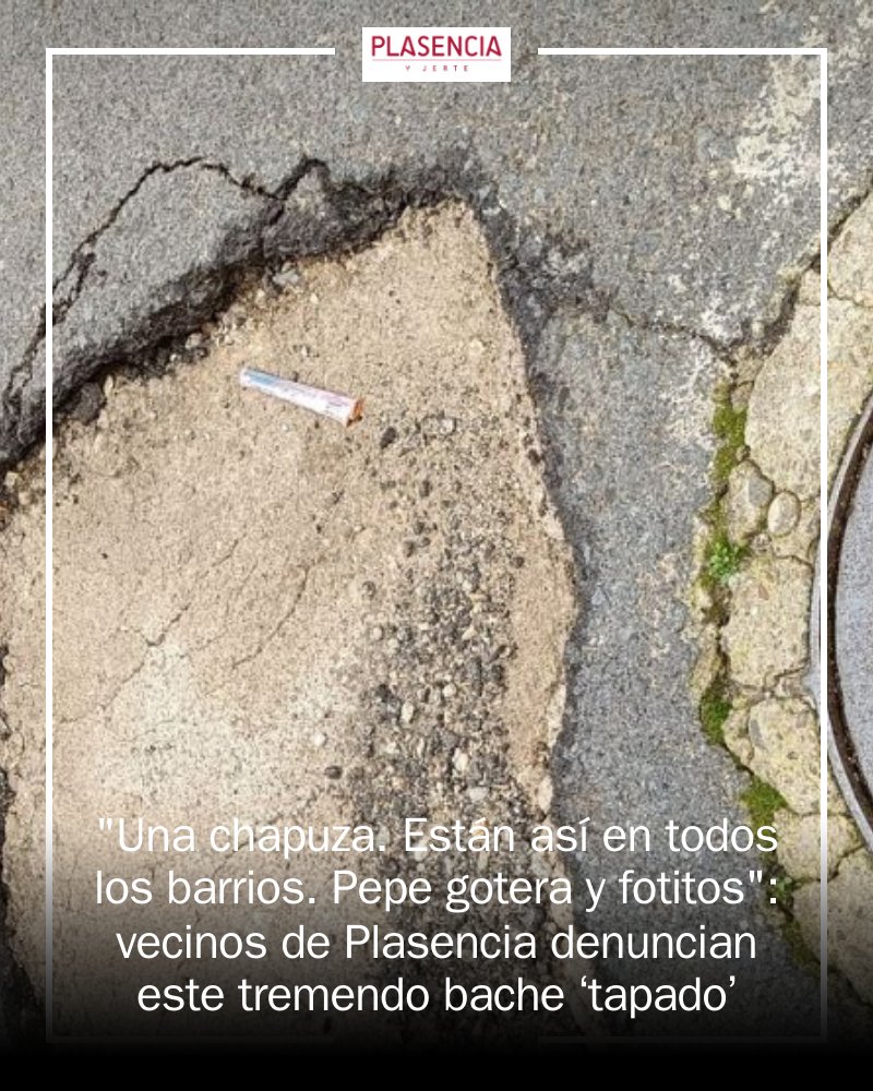 🚧👀 ¡Vecinos de Plasencia, atención! La situación en la calle San Isidoro es insostenible. Un bache 'arreglado' con tierra y cemento genera indignación. 🛠️ Exigen soluciones duraderas, no parches temporales. ¡Hazte oír! #Plasencia #Baches #Reclamaciones mrf.lu/hGDM