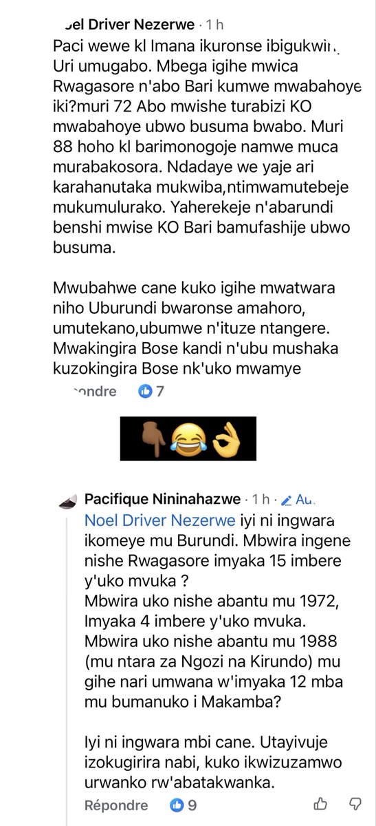 IntareZamweziGi's tweet photo. 🛑‼️ Iyi nyishu @pnininahazwe yasubije iyi mbones n’inziza cane 👌Ibi ndabimenyereye m,Uburundi ati gute iyo ugwanyije intwaro yaba #DD abahutu benshi kandi abakuze nabato uza w’umva ngo niwewe wishe #Ndadaye ngo 72 ni wewe wanyiciye abiwacu , washaka ube waravutse muri za 2000 ati niwewe washatse gutera coups d’état ,turabimenyereye n’umututsi avutse uno munsi yagirizwa kuba yarishe #Ndadaye 😂😂
Mwa nkona zasamye ngaho zitazi naho igihugu kiriko kiraja iyo ntwaro yanyu ya hutu power abatutsi benshi bakoze amabi mwagiye mwica kamwe kamwe none mwabuze abo mubibaza , namwe muzobazwa ibitaribike 💯✍️