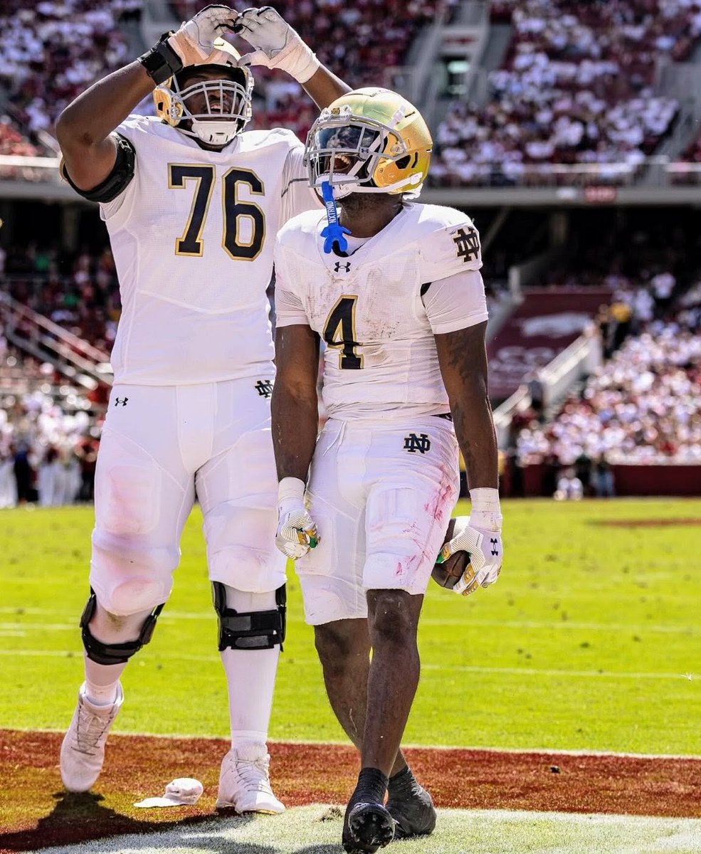 Fravel_Ryan's tweet image. Jeremiyah Love is the best RB Prospect we have seen since Saquon Barkley and here are some numbers to prove it.

His PFF Rushing Grade of 93.7 is higher than Todd Gurley, Dalvin Cook, Saquon Barkley, &amp;amp; CMC's in their final seasons of college.

His EPA Per Rush at .33 is better