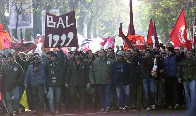 ultras_antifaa's tweet photo. The legendary terrace group of AS Livorno Calcio; Brigate Autonome Livornesi (BAL99).

The biggest and most influential group in the history of antifa ultras. https://t.co/HgedypczR1