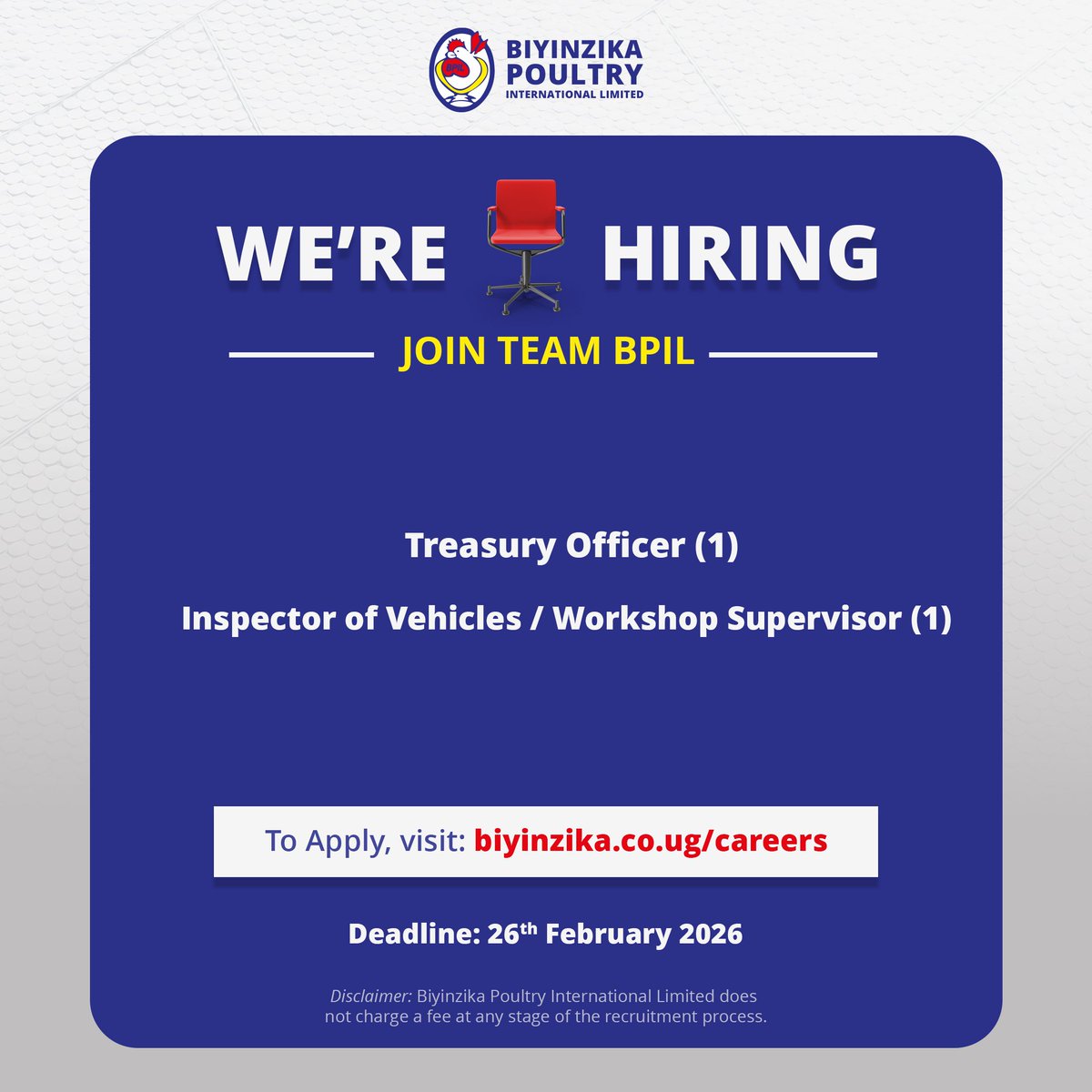EvancoHR's tweet image. Treasury Officer @BiyinzikaUg 

Apply via: biyinzika.co.ug/careers