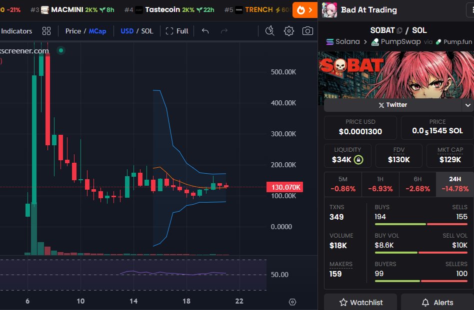 gm everyone, as crazy as it might look we're still above RSI 50 on the 12 hours chart and above the mid average as well, that's quite an achievement I've never seen that with memecoins.

Coming up next the wordpress website, not gonna take long to set up but I don't have the
