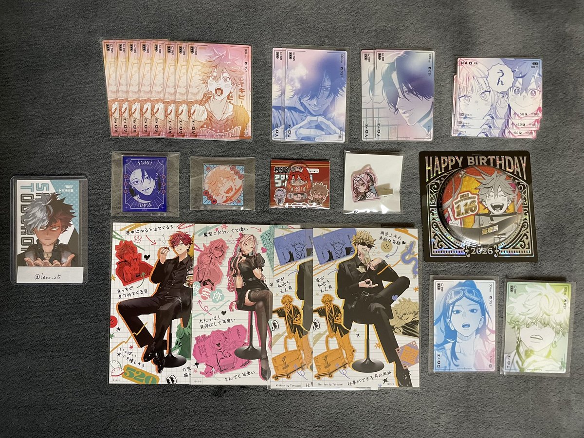 極楽街 極近店 接写トレカ バースデー 缶バッジ BD アクスタ ポスト