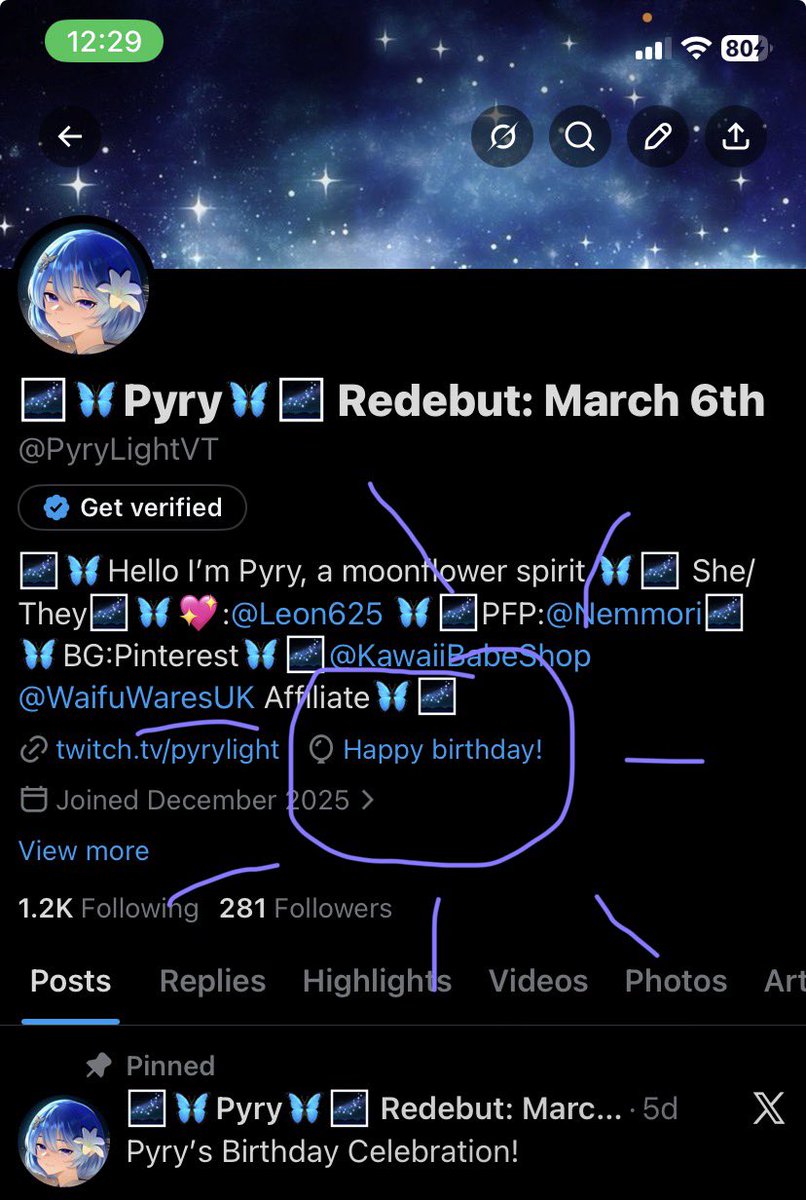 🌌🦋Pyry🦋🌌 Redebut: May 13th tweet media