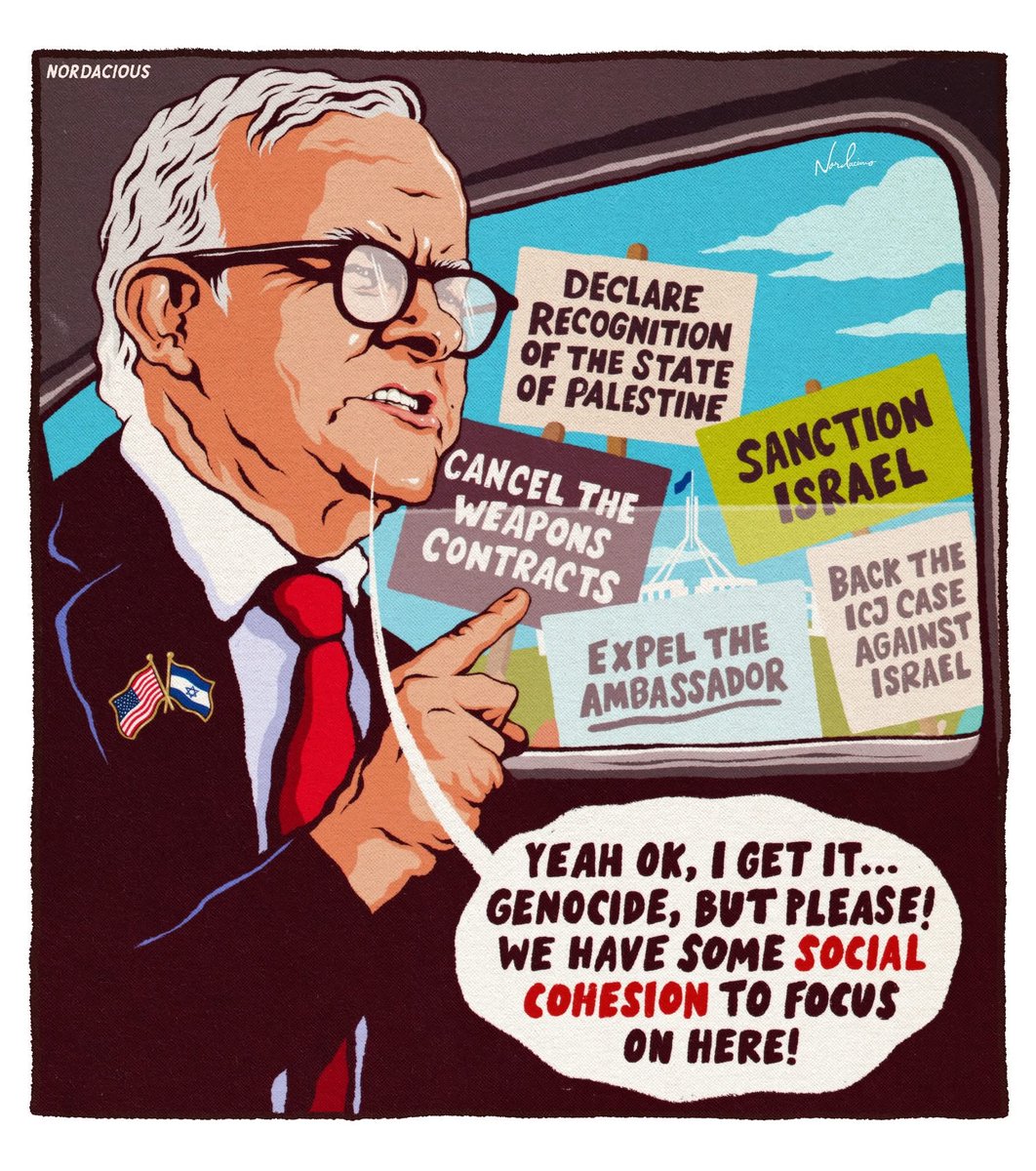 Why has PM Albanese not said an official NO to joining Trump’s Board of Peace? This is not just a political question Albo. It’s a moral and ethical (remember them?) one.