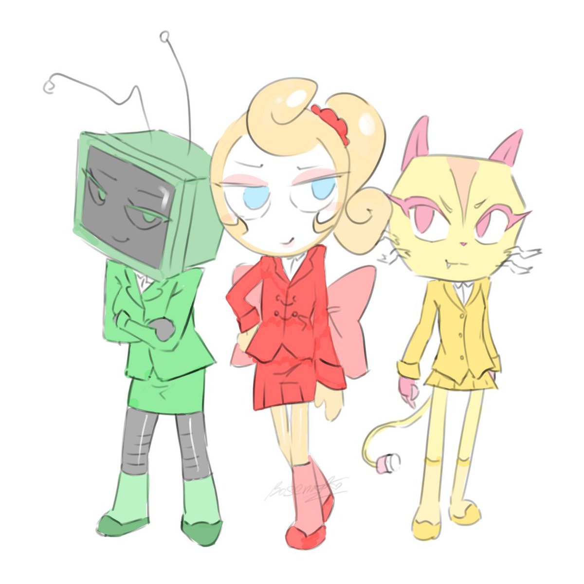 B0S3NK4's tweet photo. are we gonna have a problem? 
 #glisten #vee #scraps #dandysworld #art #heathers https://t.co/4TZnTES5Lv