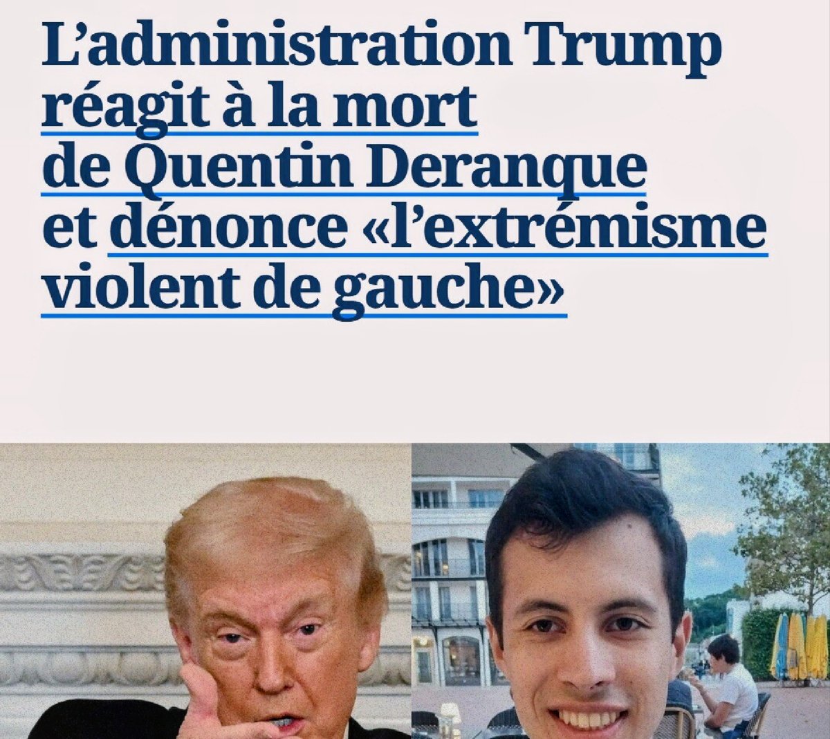 Macron tondu n'a plus qu'à rester dans sa bergerie, Trump, après Méloni !