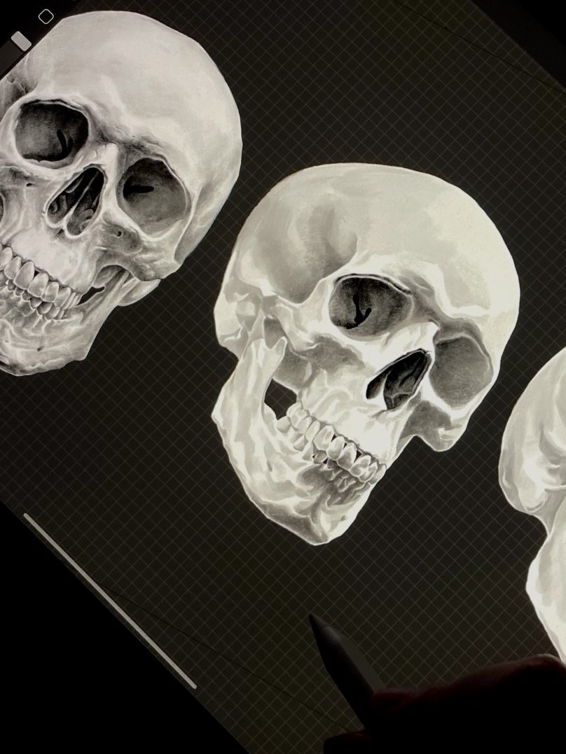 Skull drawing💀💀💀
