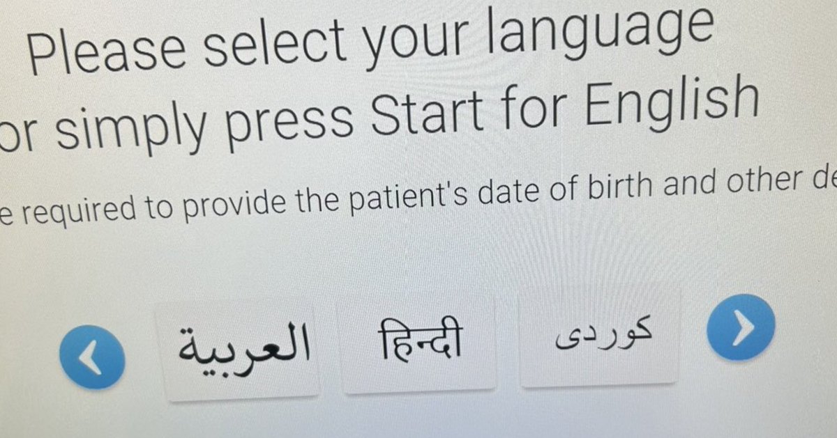 We will scrap this nonsense in the NHS.

If you live in England, you speak English.