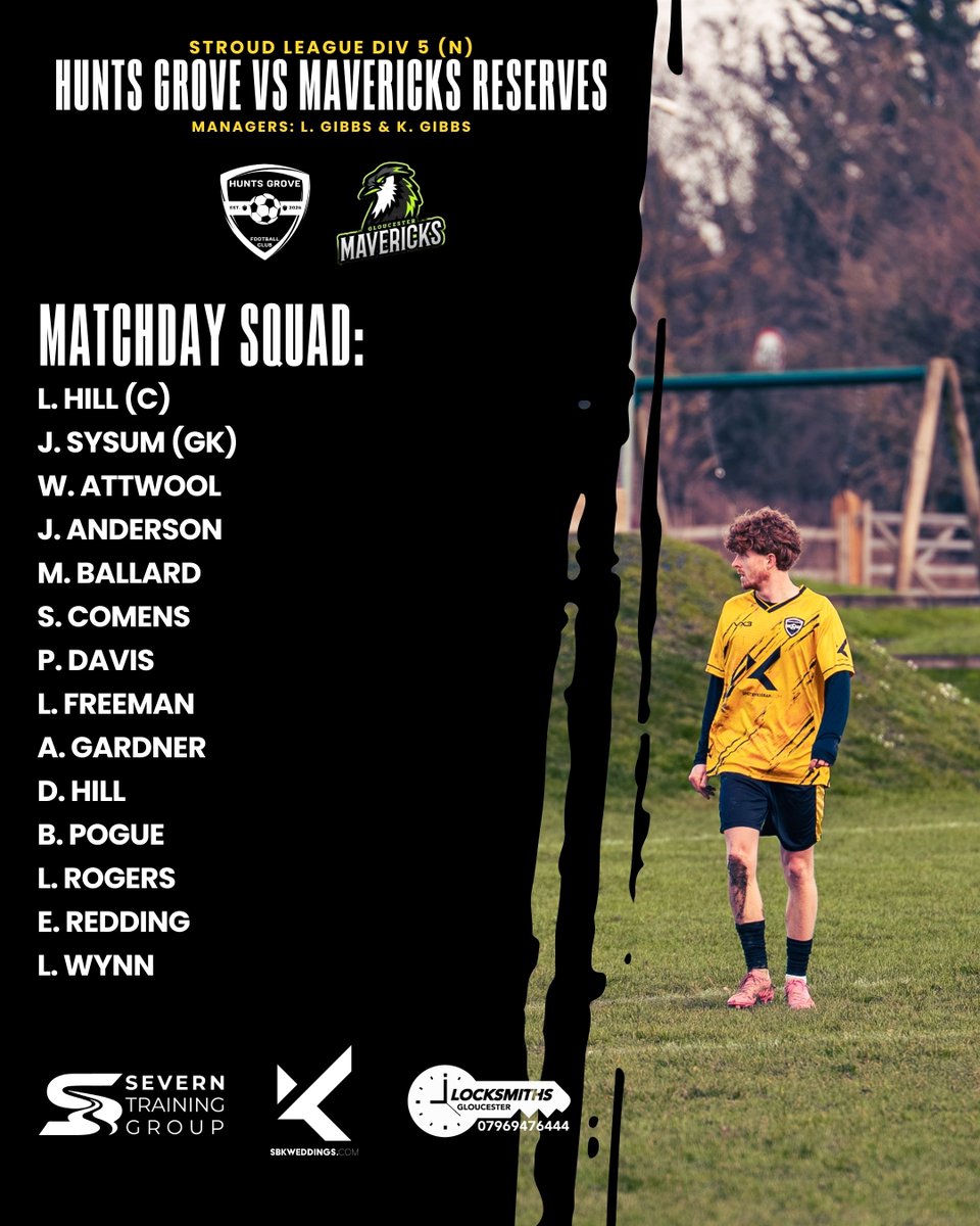 Our match day squad for today’s game against Mavericks Reserves! 💛

UP THE GROVE! 

🆚 Mavericks Reserves
📍 Dowtys Sports &amp; Social Club 
⏰ 2PM