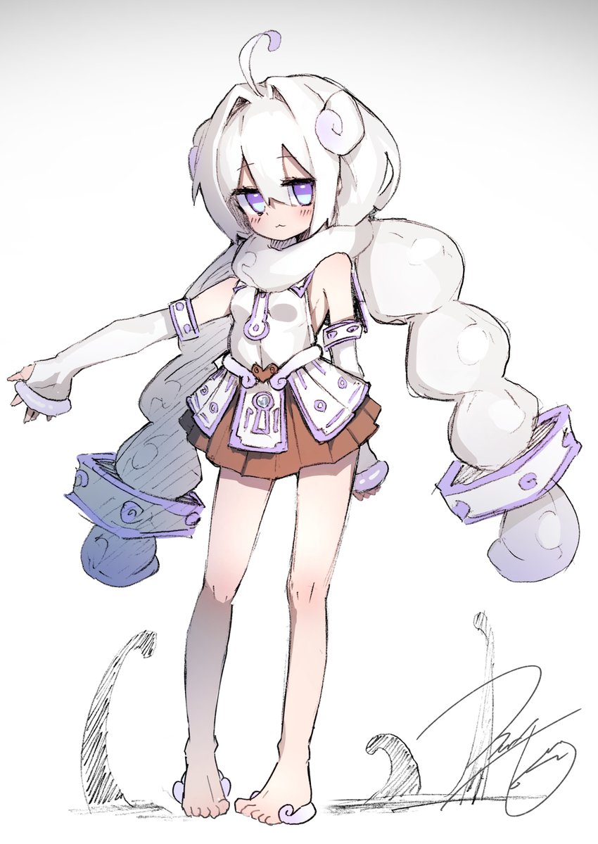 夏コミで出す新しい漫画の子です。触手でえっちな目に遭います 