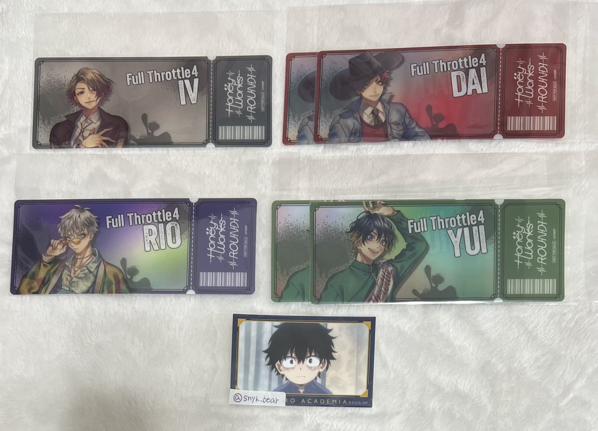 HoneyWorks ラウンドワン ラウワン 特典 クリアチケット 交換 譲:IV 1