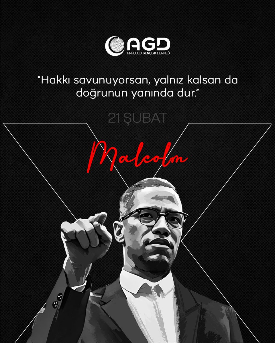"Bütün uyuyanları uyandırmaya tek bir uyanık yeter!"

Malcolm X

Rahmetle anıyoruz.