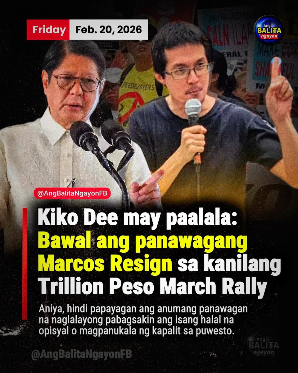 mdlc_11325's tweet photo. Huwag tayong makiisa sa pagdiriwang ng 40th Anniversary ng People Power EDSA dahil bawal kumanta at sumigaw ng #MarcosMarcosMagnanakaw #ResignMarcos #OustMarcos

#Sara2028Movement 👊💚
ctto https://t.co/cSy8hhFAL2