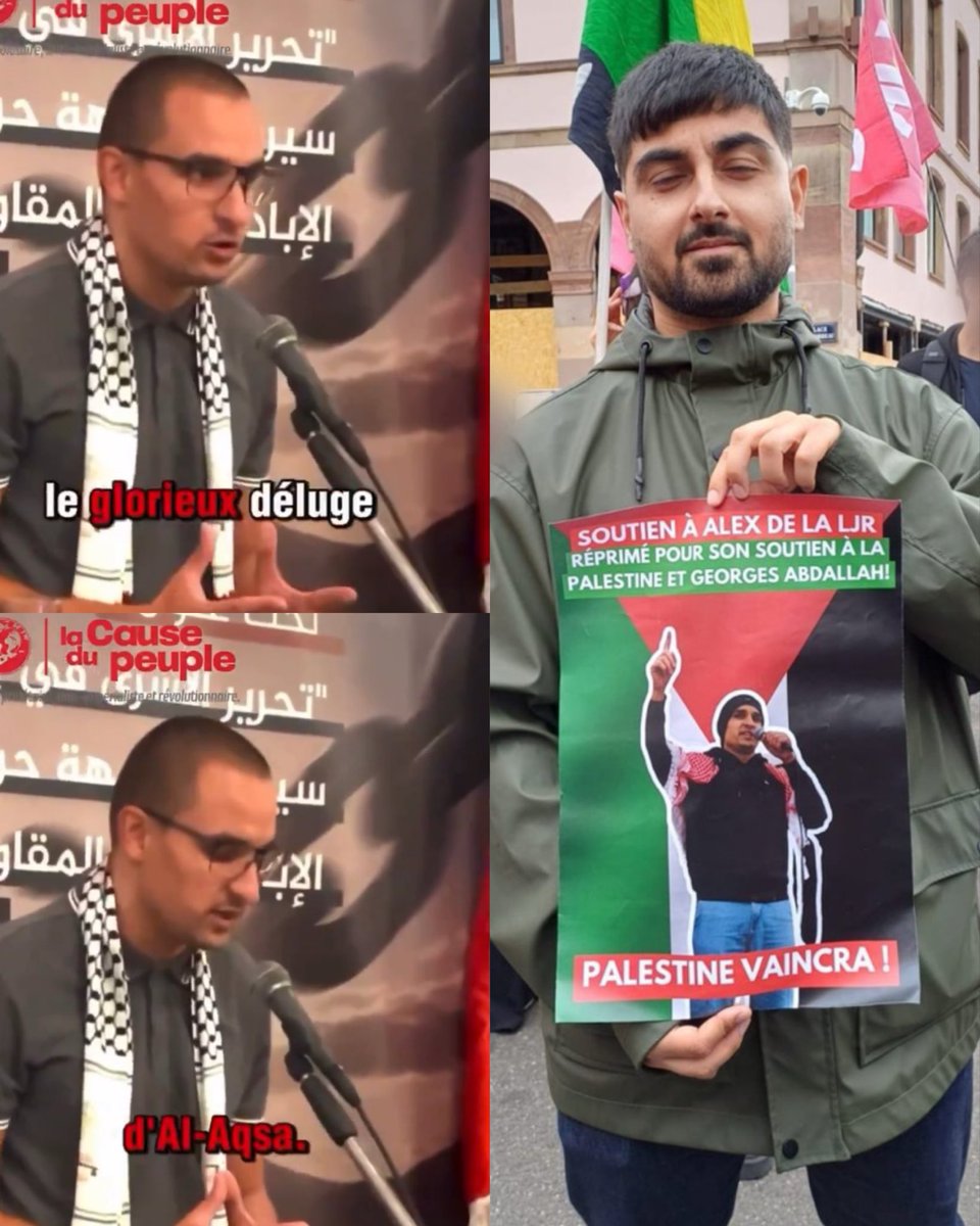 ⚠️ Rappels ⚠️

➡️ Raphaël Arnault s’est affiché avec un militant qui faisait l’éloge du terroriste &amp; kidnappeur de fillettes : Boko Haram.

➡️ Cem Yoldas a défendu Alex de la LJR. Antifa (récemment condamné) qui a applaudi le pogrom du 7 octobre : « glorieux déluge d’Al-Aqsa ».