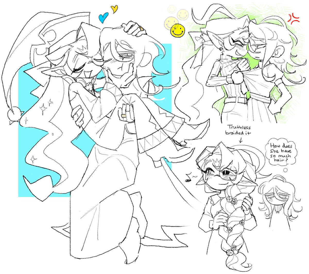 i think it's funnier if Sage is floating a little to ease the weight up for Truthless