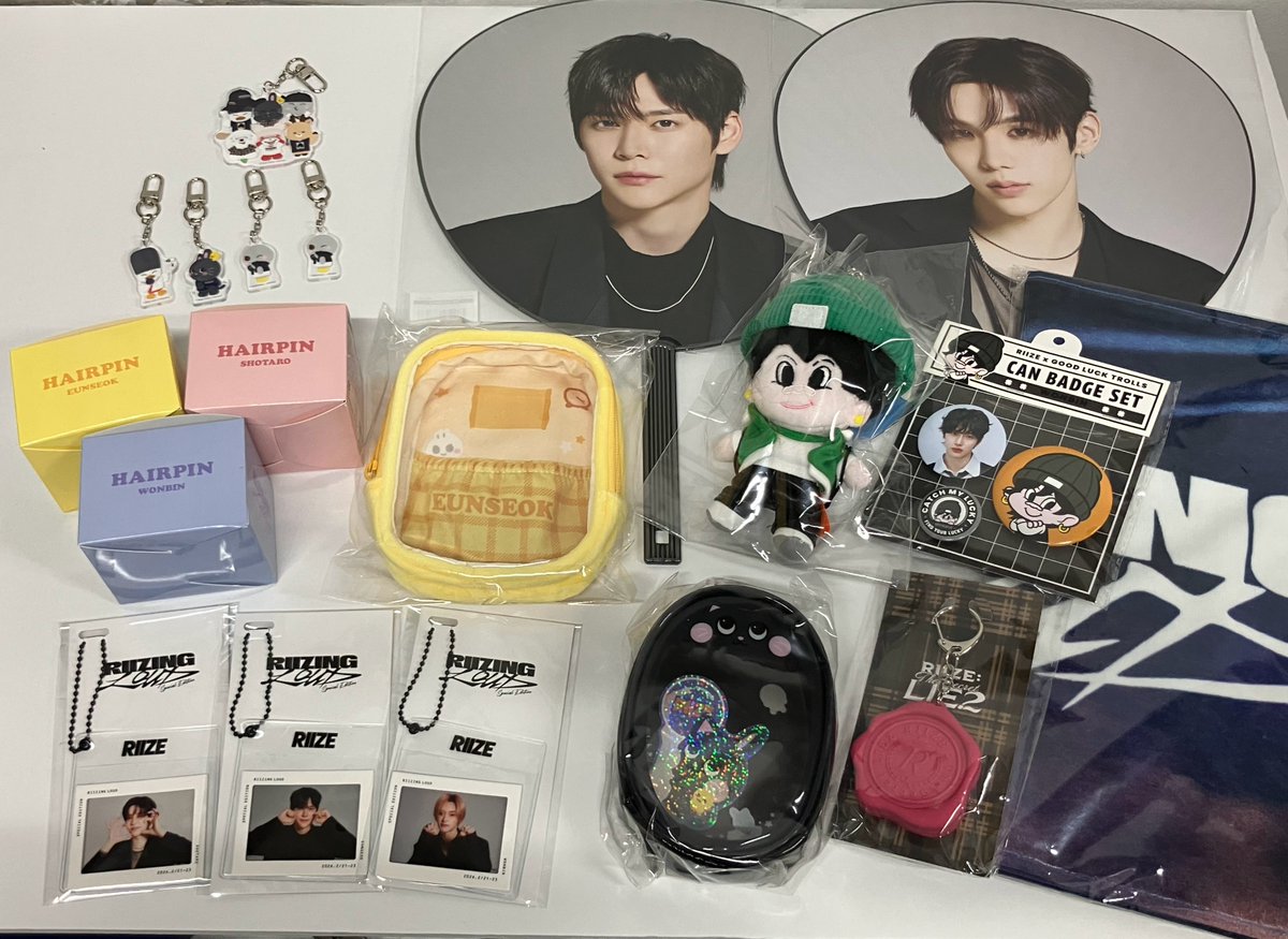 入荷情報】 #RIIZE RIIZE/ぬいぐるみポーチ、ペンライトバッグや