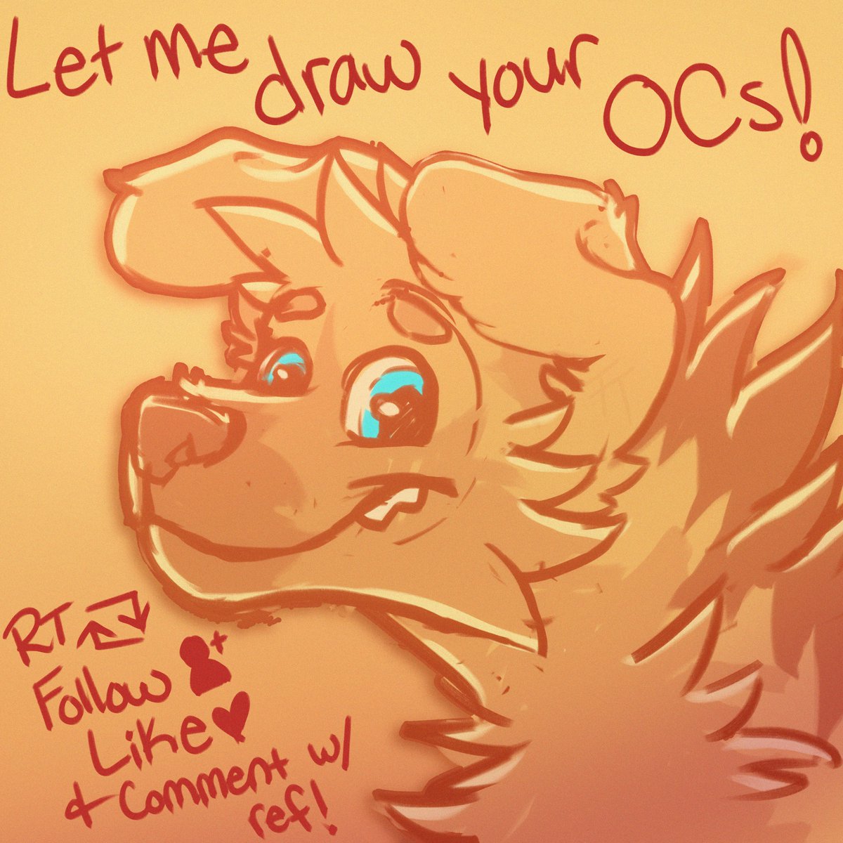 I need more characters to draw when I warm up!
Reply with a ref of your OC and I'll try to get to as many as I can 🧡