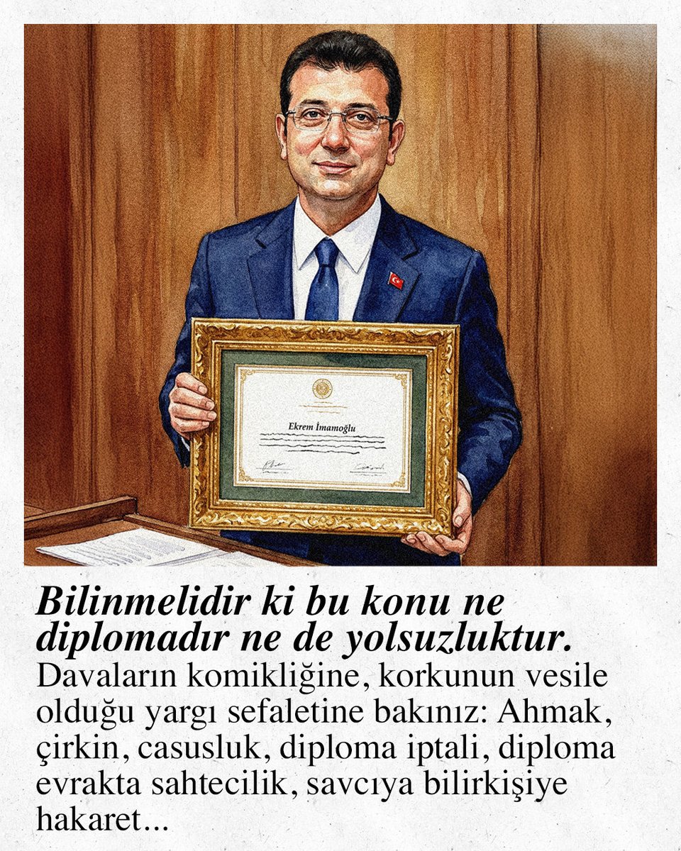 Dinleyin, dinlettirin!

Diploma davasındaki konuşmamın tamamını aşağıdaki linkte:

open.spotify.com/episode/4hjOPK…