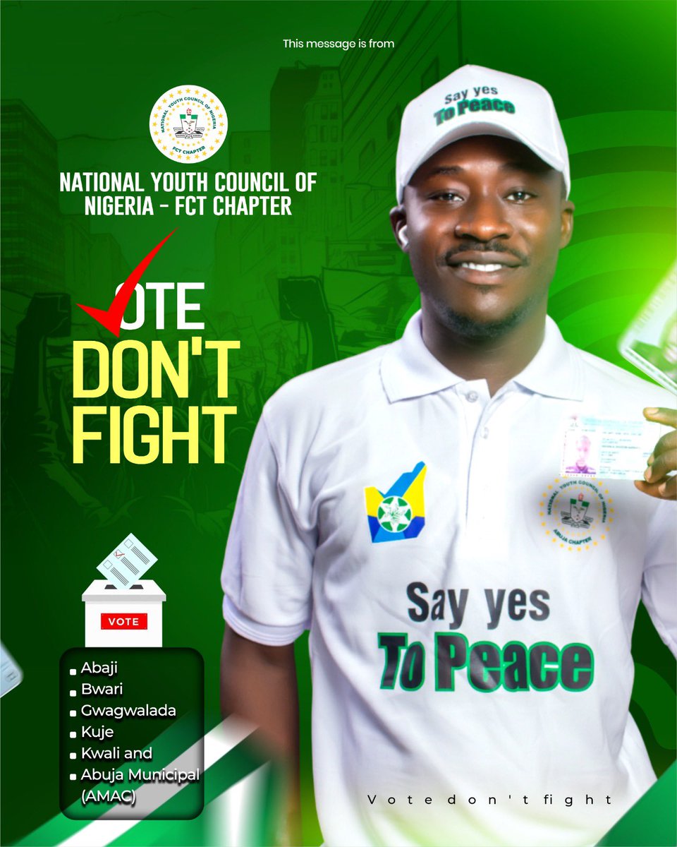 itz_maryann02's tweet photo. The 2026 Area Council Elections is happening today 
Let’s come and do the needful. 
Your responsibility is to show up, cast your vote peacefully, and go home. 
Vote buying is illegal.
#PeacefulElection #NoToVoteBuying https://t.co/qedSHBMR9G