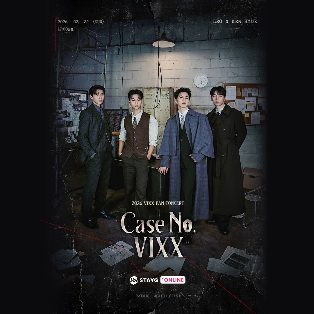 STAYG_GLOBAL's tweet photo. [📢] 2026 VIXX FAN CONCERT ‘Case No. VIXX’

VIXX와 함께할 순간이
단 하루 앞으로 다가왔습니다.

내일, 같은 시간
ST★RLIGHT를 기다립니다 ✨

🗓 스트리밍 일시 (DATE & TIME)
02.22 (SUN) 5:00PM (KST)

🔗 바로가기 (Go to channel)
https://t.co/Jr7cpyWYRj

#빅스 #VIXX
#VIXX_FAN_CONCERT
#CaseNo_VIXX
@RealVIXX