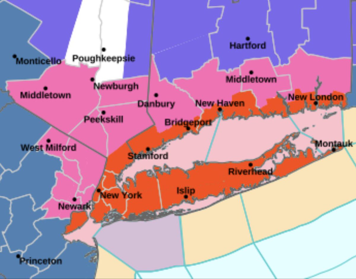 ‼️ BLIZZARD WARNING NOW IN EFFECT FOR NEW YORK CITY &amp; LONG ISLAND! ‼️

Expect 13 to 18 inches of snow and gusts of 50-60 MPH across the warning area Sunday night into Monday. #NYWX #NYCWX