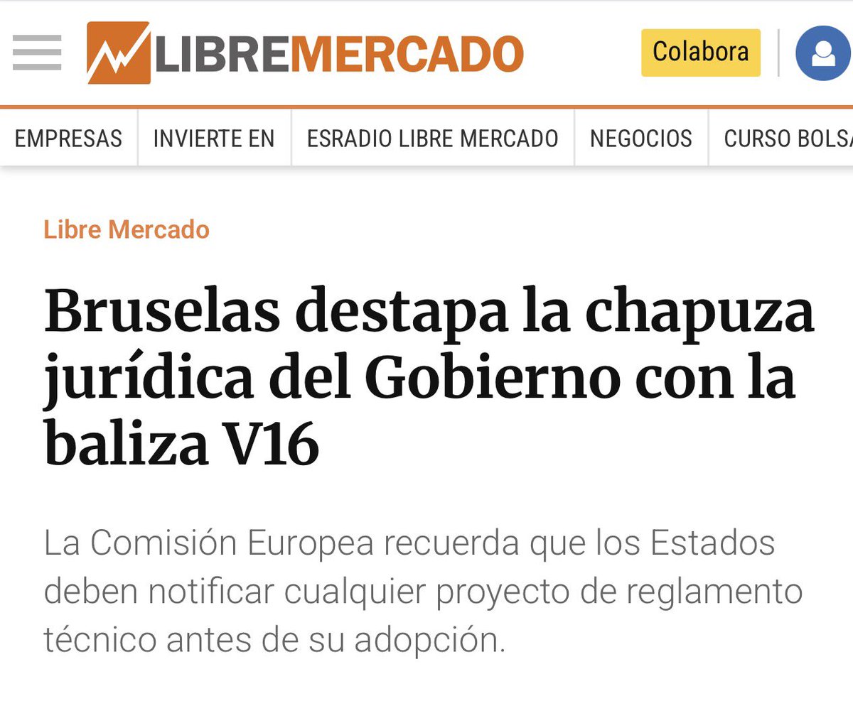 #MIRONEWS “La Comisión explica que, de acuerdo con la jurisprudencia del Tribunal de Justicia de la Unión Europea, la normativa nacional no notificada correctamente carece de efecto jurídico contra los particulares”
Se lo dije a ustedes.
Un aullido.