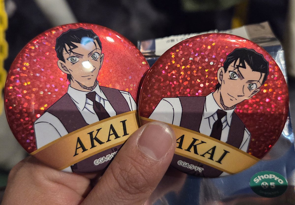 コナン展 30周年記念展 缶バッジ 交換 譲＞赤井秀一 求＞諸伏景光 本日