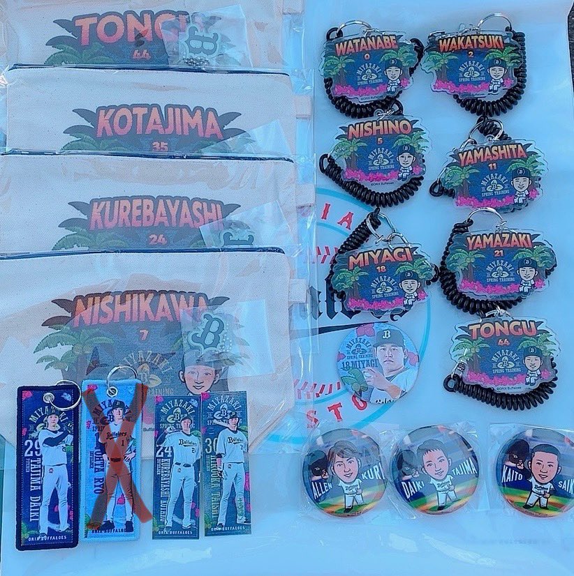 オリックス バファローズ ガチャ エアーくじ グッズ 求☆19 山岡泰輔