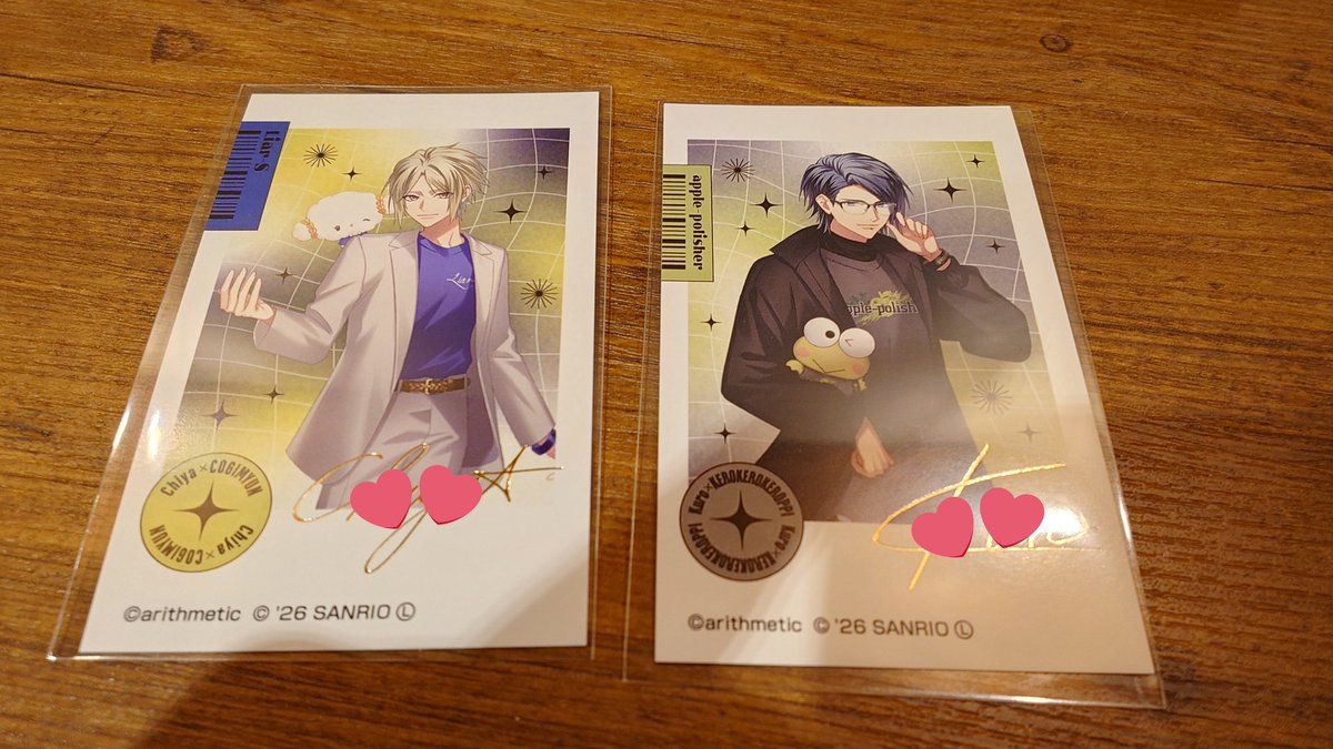 fuji_no_87's tweet photo. 【交換】 DYNAMIC CHORD ダイナー サンリオ ミニフォトカード フォトカ サイン 箔押し

【譲】珠洲乃千哉 Kuro 黒沢忍

【求】結崎芹

本日お手渡しまたは郵送でのお取引願います
多角交換可能です🙏
検索からもお気軽にお声がけ下さい https://t.co/R2IA2ElWvn