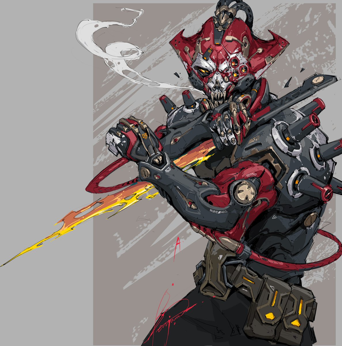 Cyber ​​Mecha concept practice-3hours