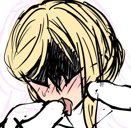 マリアさん描いてる途中にちょっと出来心で落書き…レディ使いとしていつか描きたい 