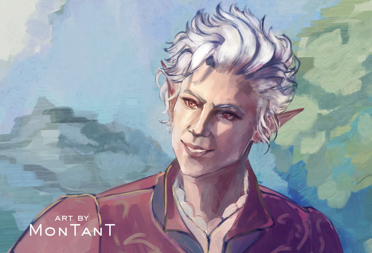 My finished study of #BaldursGate3 #Astarion
