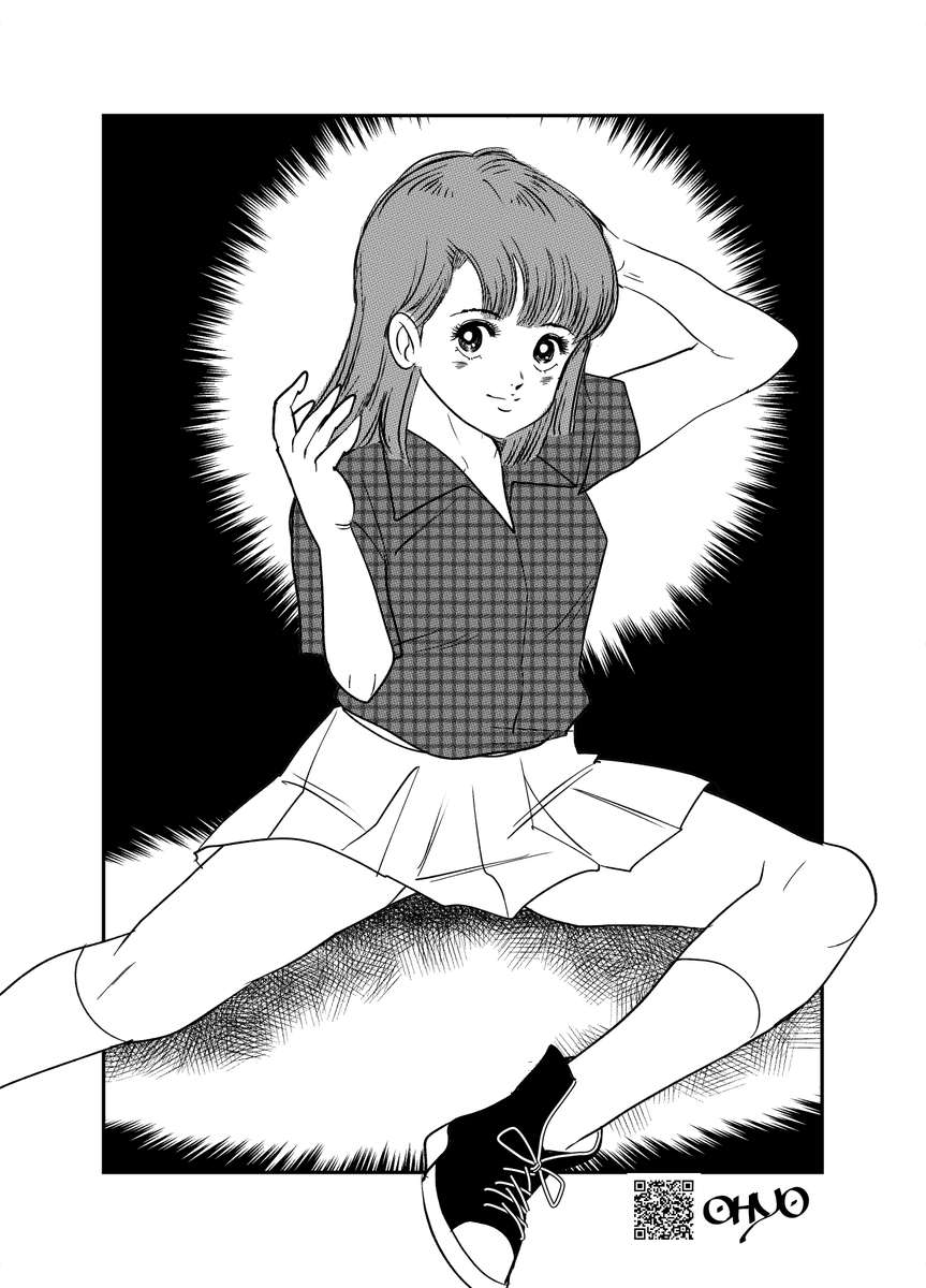 久しぶりガチ描きです。
 小谷憲一先生の「ショッキングMOMOKO」 