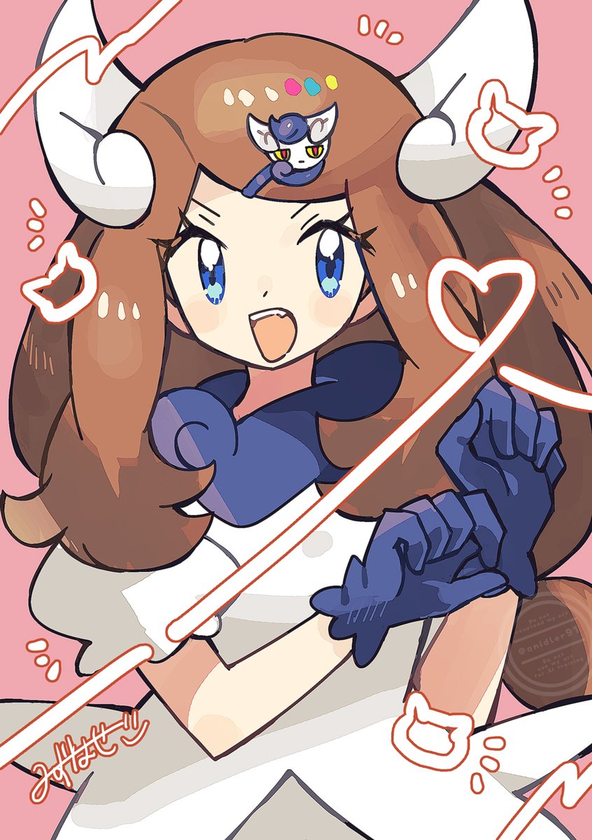 猫の日！🐱 ということで、にゃおにくす風衣装のセレナちゃん描きました✨