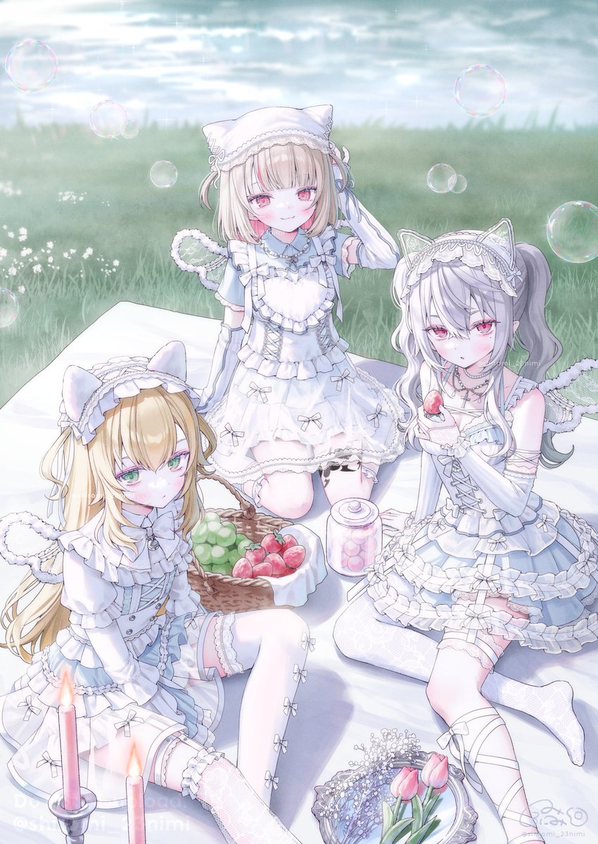 にじその絵1枚目！上げました🫧