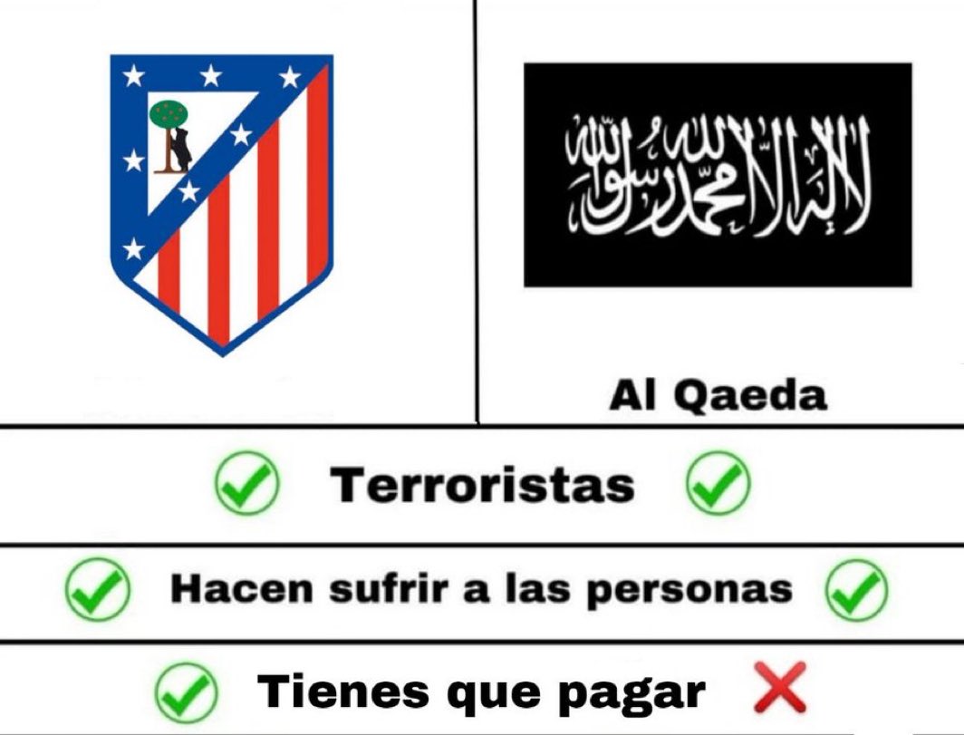 Hoy juega esta panda de terroristas