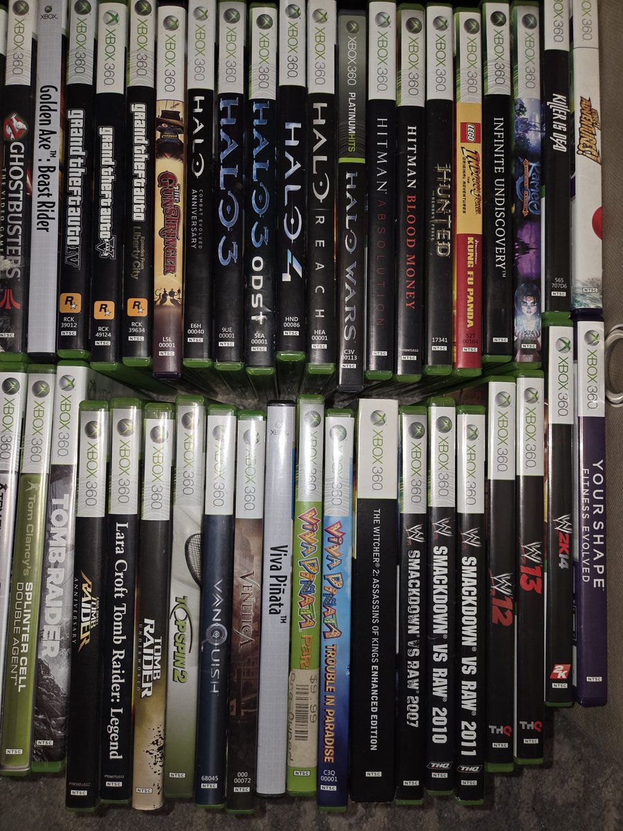 Dug out the Xbox 360 collection for the first time in I don't know how many years. They were stored in like four different places. Still missing a few of my games but I figured I would take a pic. 

#Xbox
#Xbox360