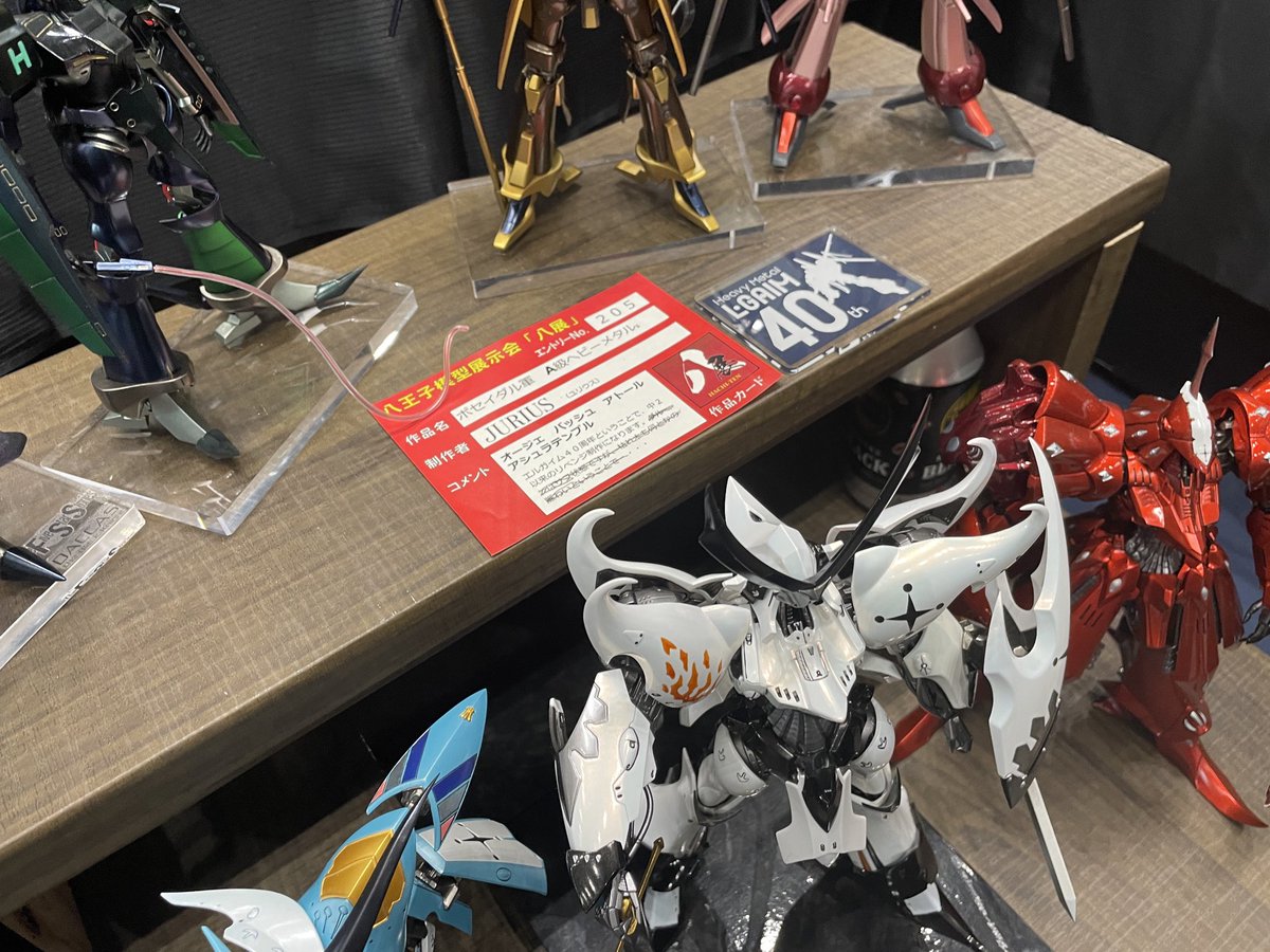 #八展2026 でファイブスター物語やエルガイムの展示作品観てきたよ！その4

1/144エルガイム系と1/100IMS。丁寧な仕上げされていて魅入ってしまいました。
#fss_jp