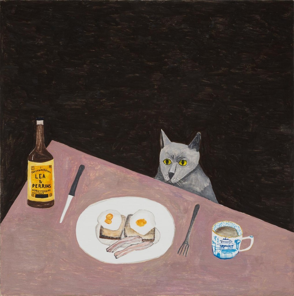 Noel McKenna, Cat, bacon &amp; eggs, 2015.
#caturday
