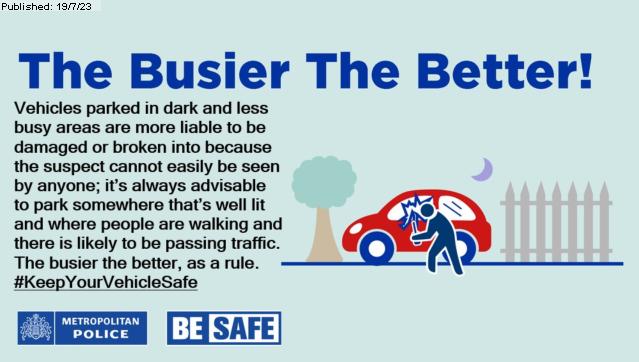 MPSSouthRuislip's tweet image. Vehicle Theft Alert 
We’ve seen a rise in motor vehicle thefts locally.
🔐 Lock up
💡 Park in lit areas
📡 Use a fob‑blocking pouch
🛑 Add extra security
Report suspicious activity: 999 if happening now, 101 or online otherwise.
Stay vigilant. #vehiclecrime #theft #lockit