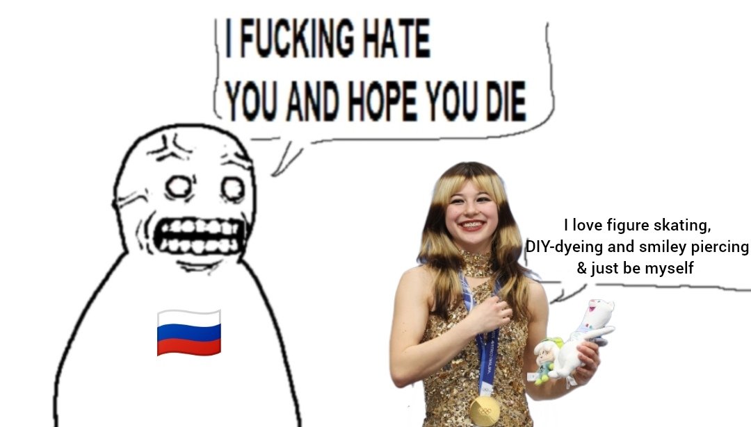 Typical russians picking on appearances and everything that is different from them