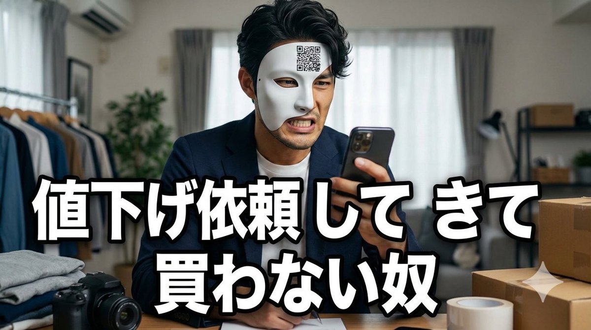メルカリで値下げを受けた後、 買わんのか～い👹のやつ、 私の対策は