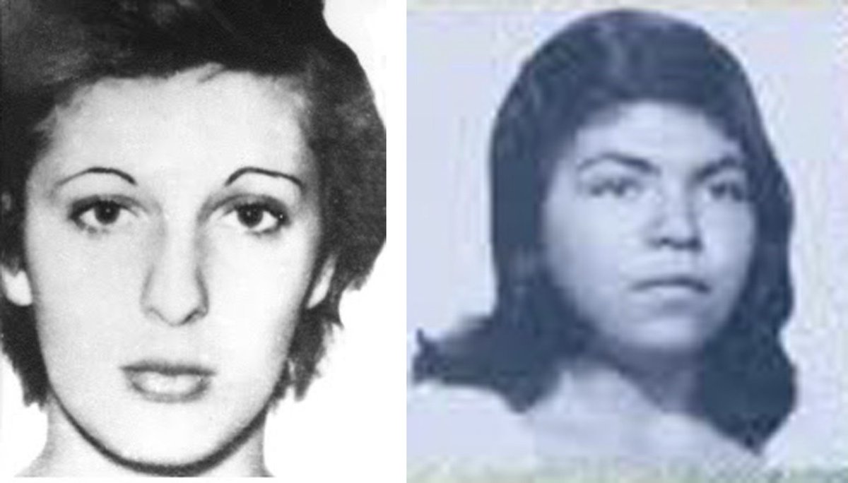 Studentesse di medicina,e militanti del #PartitoComunistaMarxistaLeninista,
#MariaCristinaDAmico e #MariaElenaFarrando furono sequestrate insieme a #MarDelPlata il #26febbraio 1978 da una #taskforce della marina argentina.Avevano entrambe 22 anni.A tutt’oggi risultano scomparse.